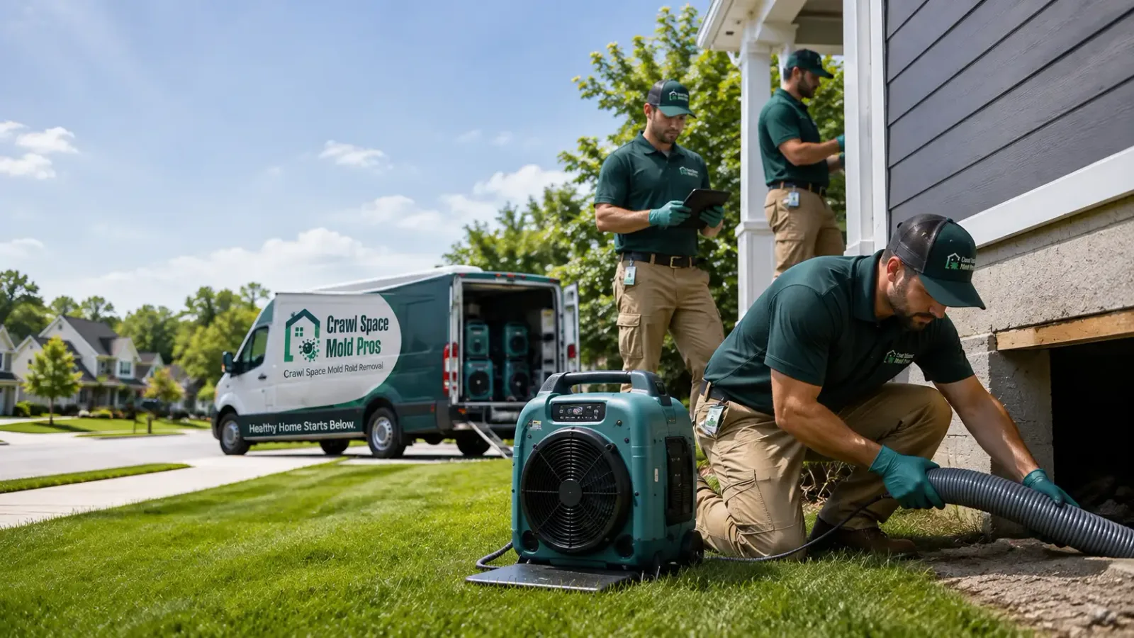 Crawl Space Mold Removal in Raymond, NH